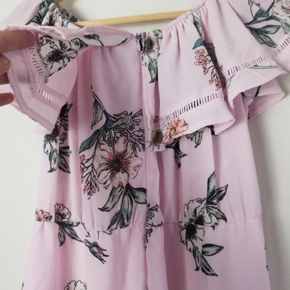 StreetWear Society floral off the shoulder dress size L (196) - Picture 10 of 11